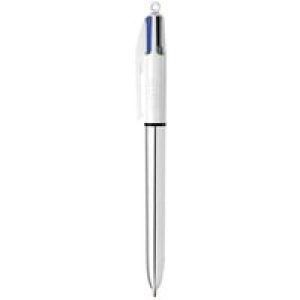 BIC 4 Colours Shine - 4 colour ballpoint pen - black, red, blue, green (pack of 12)