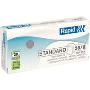 Rapid Standard - staples - 26/6 - 6 mm - pack of 5000