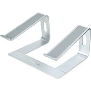 StarTech.com Laptop Stand for Desk, 5kg/11lb, Aluminum, Silver, Ergonomic - notebook stand