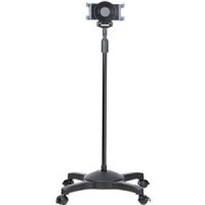 StarTech.com Mobile Tablet Stand w/ Lockable Wheels, Height Adjustable Cart, Universal Rolling Floor Stand for Tablets from 7-11in, Portable Tablet Stand w/ Detachable Tablet Holder, TAA - Ergonomic Tablet Stand cart - for tablet