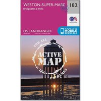 Ordnance Survey Landranger Active 182 Weston-Super-Mare, Bridgwater & Wells Map With Digital Version, D Ordnance Survey Landranger Active 182 Weston-Super-Mare, Bridgwater & Wells Map With Digital Version, D