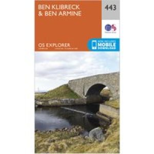 Ordnance Survey Explorer 443 Ben Klibreck & Ben Armine Map With Digital Version - Orange, Orange