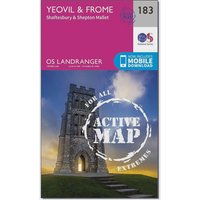 Ordnance Survey Landranger Active 183 Yeovil & Frome Map With Digital Version - Pink, Pink Ordnance Survey Landranger Active 183 Yeovil & Frome Map With Digital Version - Pink, Pink