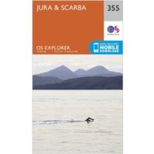 Ordnance Survey Explorer 355 Jura & Scarba Map With Digital Version - Orange, Orange