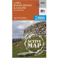 Ordnance Survey Explorer Active 441 Lairg, Bonar Bridge & Golspie Map With Digital Version - Orange, Orange Ordnance Survey Explorer Active 441 Lairg, Bonar Bridge & Golspie Map With Digital Version - Orange, Orange