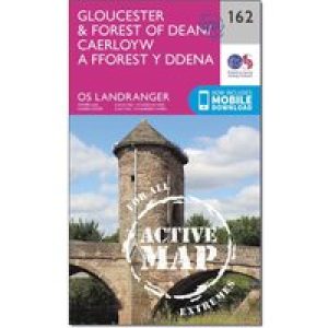 Ordnance Survey Landranger Active 162 Gloucester & Forest Of Dean Map With Digital Version, D