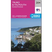 Ordnance Survey Landranger 204 Truro & Falmouth, Roseland Peninsula Map With Digital Version, D Ordnance Survey Landranger 204 Truro & Falmouth, Roseland Peninsula Map With Digital Version, D