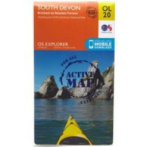 Ordnance Survey Ol 20 Explorer South Devon Active Map - Orange, Orange