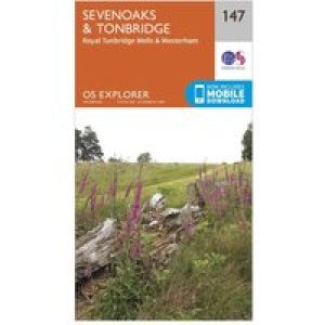 Ordnance Survey Explorer 147 Sevenoaks & Tonbridge Map With Digital Version, D