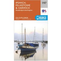Ordnance Survey Explorer 197 Ipswich, Felixstowe & Harwich Map With Digital Version, D Ordnance Survey Explorer 197 Ipswich, Felixstowe & Harwich Map With Digital Version, D