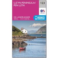 Ordnance Survey Landranger 123 Lleyn Peninsula Map With Digital Version - Pink, Pink Ordnance Survey Landranger 123 Lleyn Peninsula Map With Digital Version - Pink, Pink