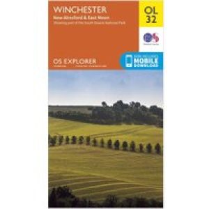 Ordnance Survey Explorer Ol 32 Winchester, New Alresford & East Meon Map - Orange, Orange