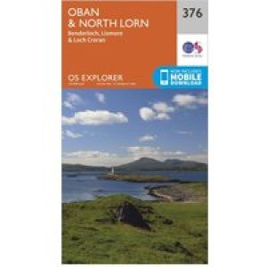Ordnance Survey Explorer 376 Oban & North Lorn Map With Digital Version - Orange, Orange