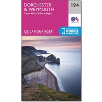 Ordnance Survey Landranger 194 Dorchester & Weymouth, Cerne Abbas & Bere Regis Map With Digital Version - Pink, Pink Ordnance Survey Landranger 194 Dorchester & Weymouth, Cerne Abbas & Bere Regis Map With Digital Version - Pink, Pink
