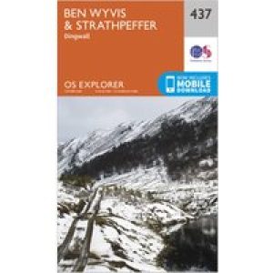 Ordnance Survey Explorer 437 Ben Wyvis & Strathpeffer Map With Digital Version, D