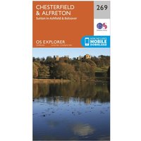 Ordnance Survey Explorer 269 Chesterfield & Alfreton Map With Digital Version - Orange, Orange Ordnance Survey Explorer 269 Chesterfield & Alfreton Map With Digital Version - Orange, Orange