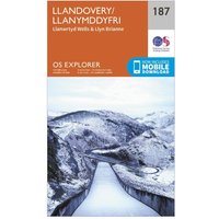 Ordnance Survey Explorer 187 Llandovery, Llanwrtyd Wells & Lyn Brianne Map With Digital Version - Orange, Orange Ordnance Survey Explorer 187 Llandovery, Llanwrtyd Wells & Lyn Brianne Map With Digital Version - Orange, Orange