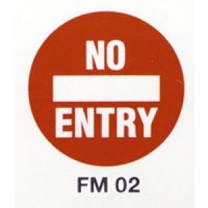 Beaverswood Floor Marker 430mm dia. No Entry
