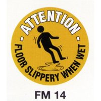 Beaverswood Floor Marker 430mm dia. Floor Slippery When Wet Beaverswood Floor Marker 430mm dia. Floor Slippery When Wet