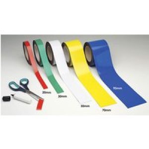 Beaverswood Magnetic Easy-Wipe Racking Strip Yellow 100mm x 10m