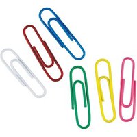 Whitecroft Essentials Large - paper clips - 32 mm - assorted colours - pack of 500 Whitecroft Essentials Large - paper clips - 32 mm - assorted colours - pack of 500