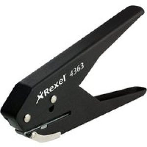 Rexel hole punch pliers - 20 sheets - 1 hole - metal - black