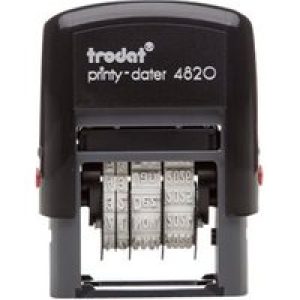 Trodat Printy 4820 - stamp - self-inking - black - date