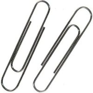 Whitecroft Essentials - paper clips - giant - 73 mm - silver - pack of 100