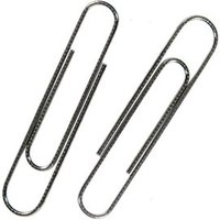Whitecroft Essentials - paper clips - giant - 73 mm - silver - pack of 100 Whitecroft Essentials - paper clips - giant - 73 mm - silver - pack of 100