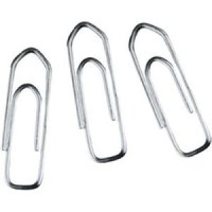 Whitecroft Essentials Small - paper clips - 22 mm - silver - pack of 1000